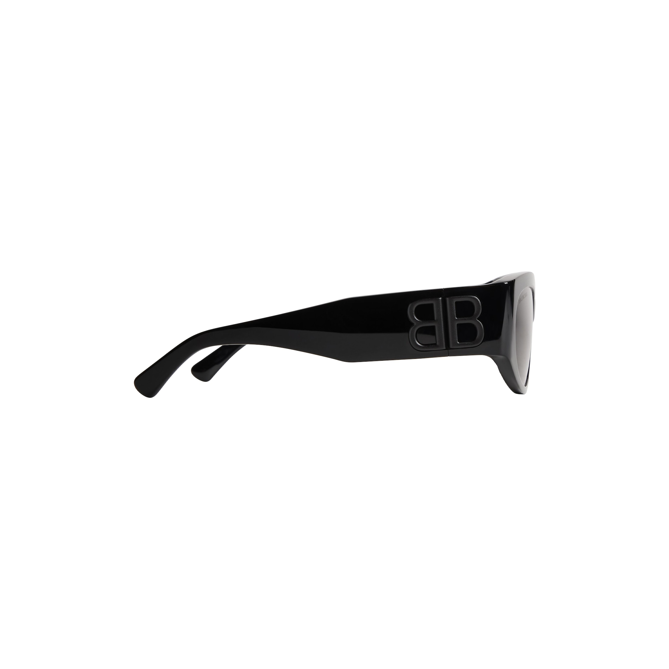 Women’s Bossy Round Af Sunglasses in Black - Image 4